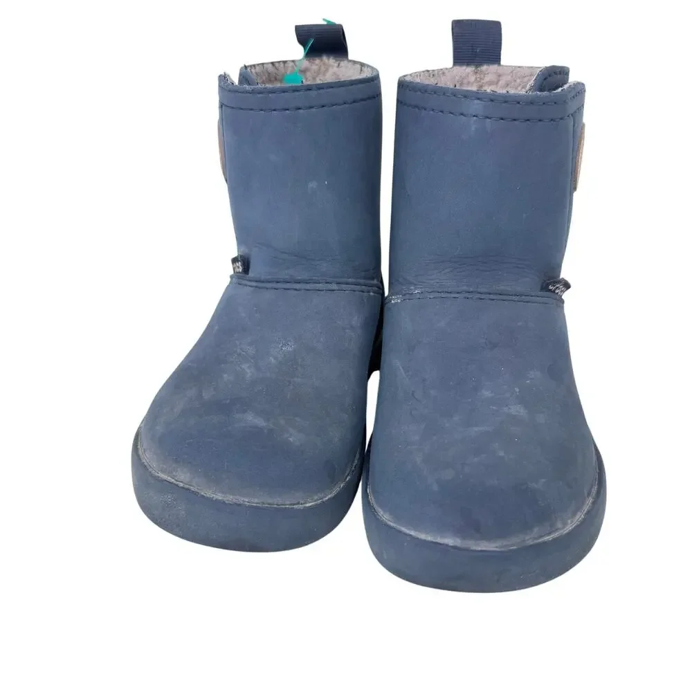Crocs Colorlite Boot Mid Calf Faux Fur 15840 Navy Tumbleweed Kids Boys‎ Size c8